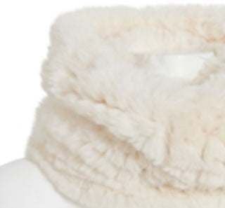 Steve Madden Women's Faux Fur Winter Infinity Scarf White Size Regular