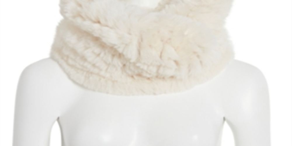 Steve Madden Women's Faux Winter Infinity Scarf White Size Regular