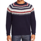 The Men's Store Bloomingdale's Merino Wool Fair Isle Sweater Blue