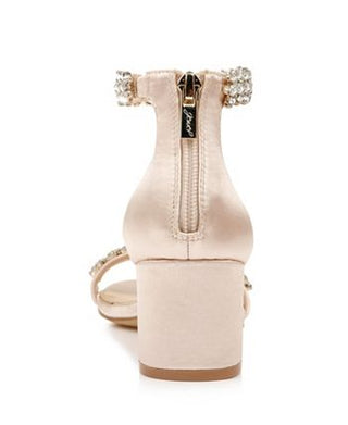 Badgley Mischka Women's Bronwen Block Heel Evening Sandals Brown Size 9 M