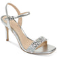 Badgley Mischka Women's Natasha Patent Evening Heels Gray Size 6