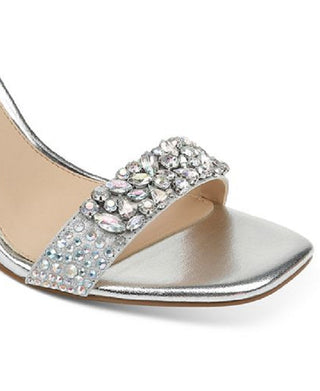 Badgley Mischka Women's Natasha Evening Heels Gray Size 9.5