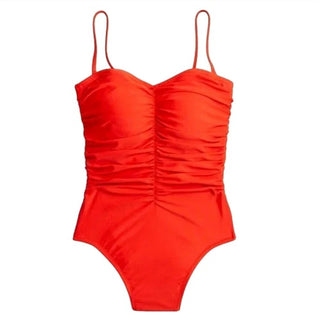 J.Crew - Women's Ruched Sweetheart One-piece Swimsuit