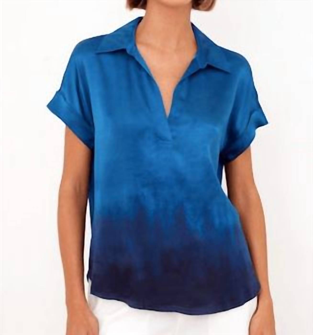 Go By Go Silk - Luxe Polo Placed Shirt
