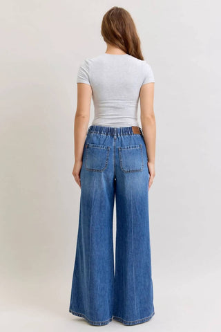 Judy Blue - High Waist Featherweight Palazzo Jeans