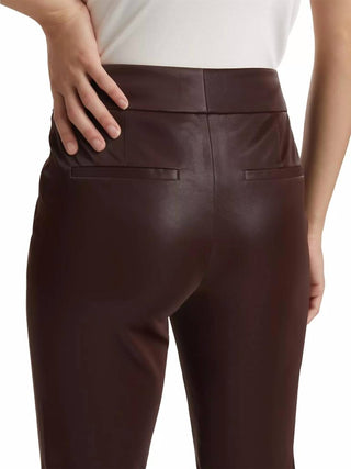 Alice + Olivia - Andrew Shiny Vegan Leather Bootcut Slim Pant