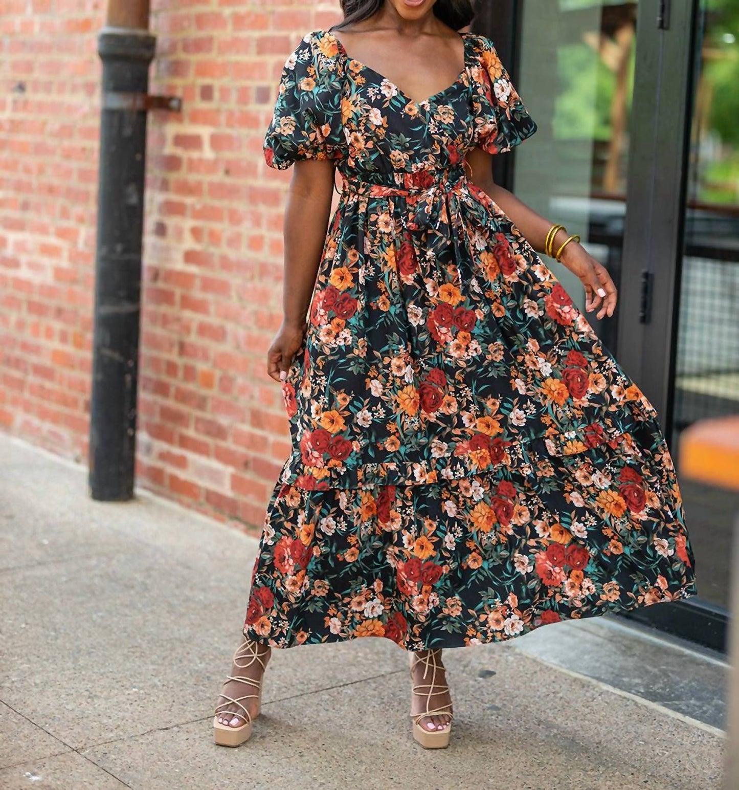 Buddylove - Sydney Puff Sleeve Maxi Dress