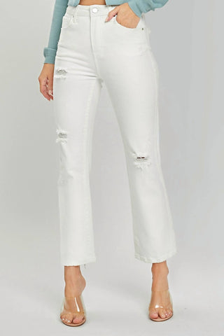 Risen - Demi Distressed Straight Leg Jeans