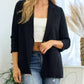 Doe And Rae - Tucked Sleeve Blazer With Pocket Detail