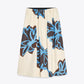 Zara - Bold Floral Print A-line Midi Skirt
