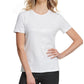 DKNY Women's Sequined Jersey T-Shirt White Size Small