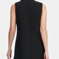 DKNY Women's Notched Lapel Sleeveless Blazer Black Size 4