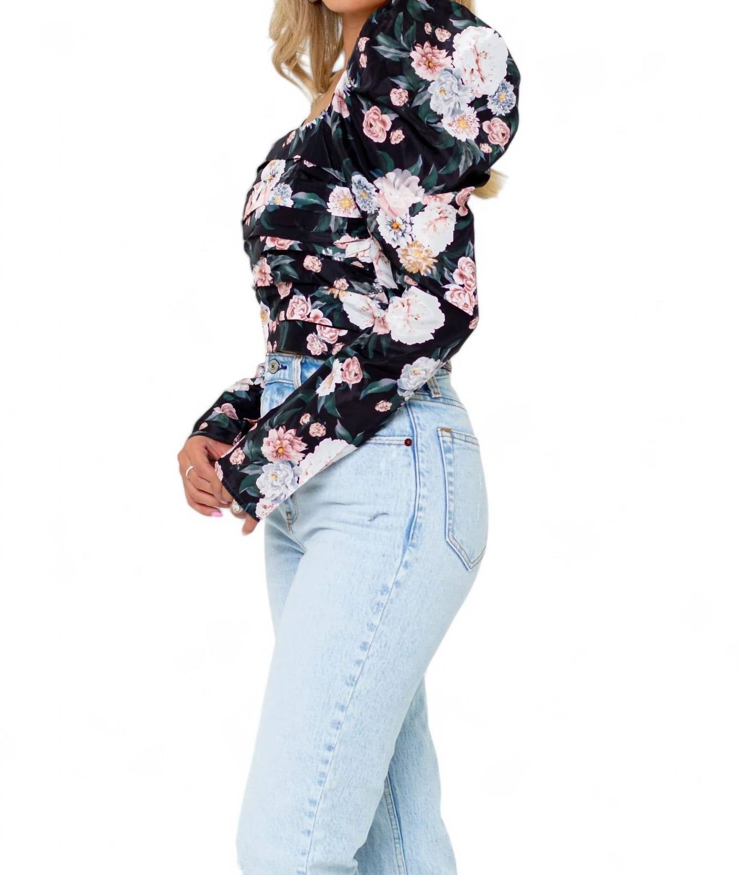 Buddylove - DUTCHESS PLEATED LONG SLEEVE TOP