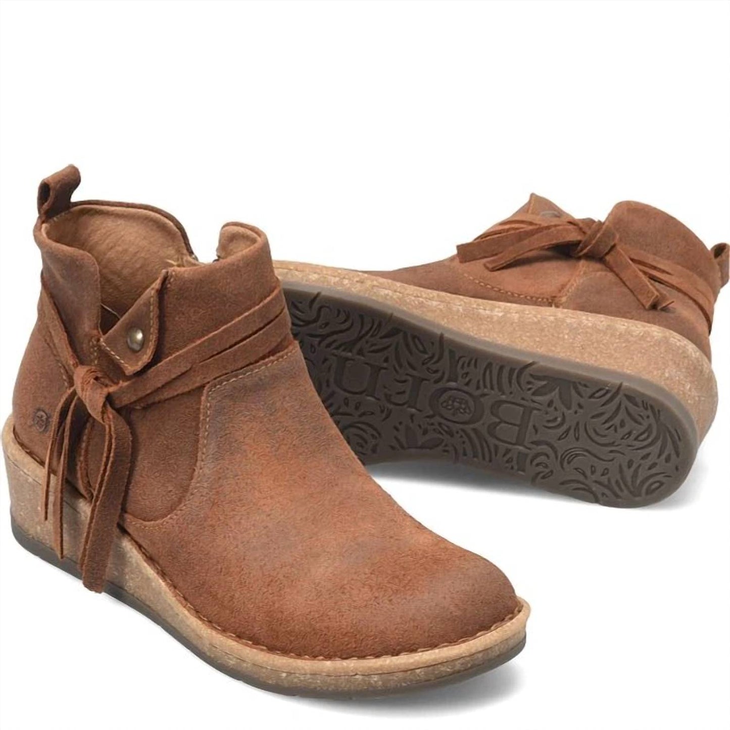 Born - Women's Vaughn Distressed Suede Leather Bootie