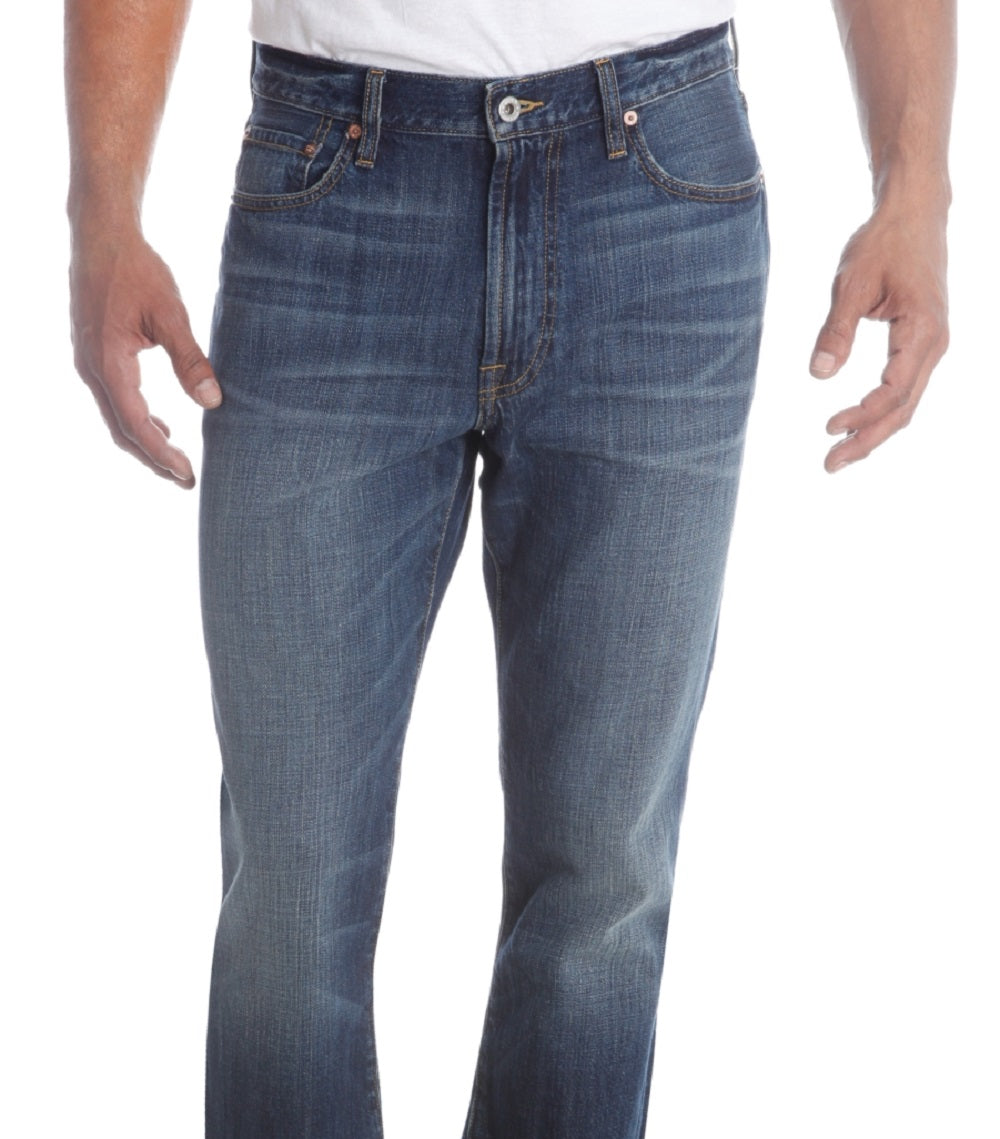 Lucky Brand Men's 181 Relaxed Straight Fit Stretch Jeans Blue Size 34X32