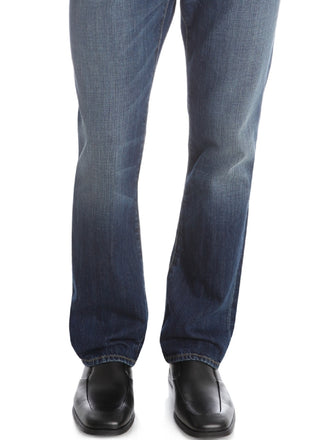 Lucky Brand Men's 181 Relaxed Straight Fit Stretch Jeans Blue Size 42X32