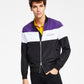 A|X Armani Exchange Men's Colorblock Bomber Jacket Black Size Large