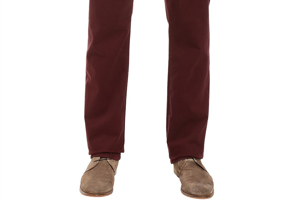 Ag Adriano Goldschmied Men's Graduate Tailored Leg Sueded Jeans In Rum Raisin Size Variants Available