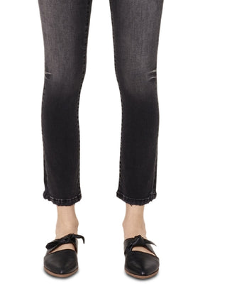 Jaen Women's Halee Straight Leg Cropped Jeans Gray Size 32