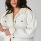 Lola Jeans Women's Trucker Jacket White Size X-Large