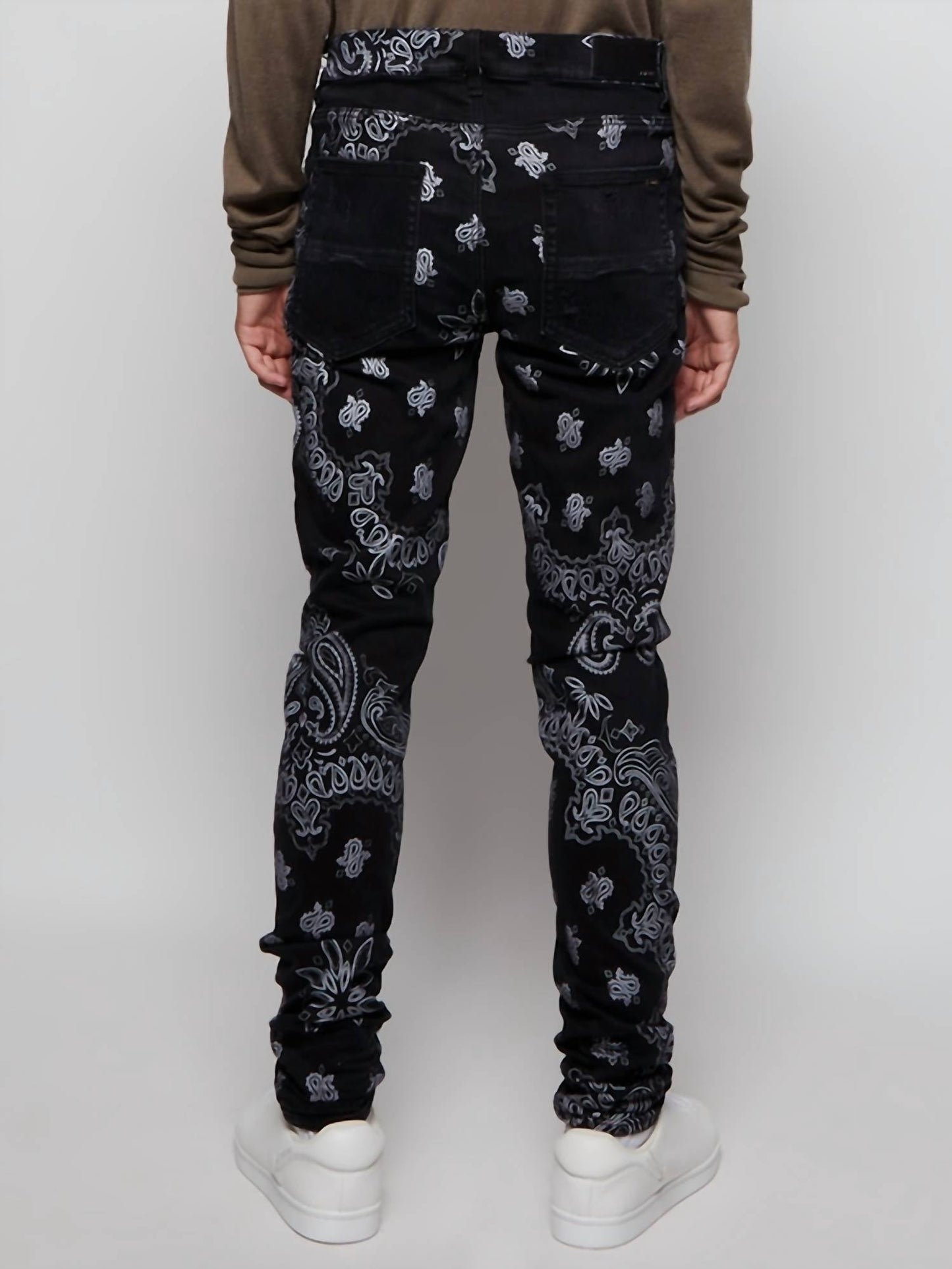 Amiri - Flocked Bandana Jeans
