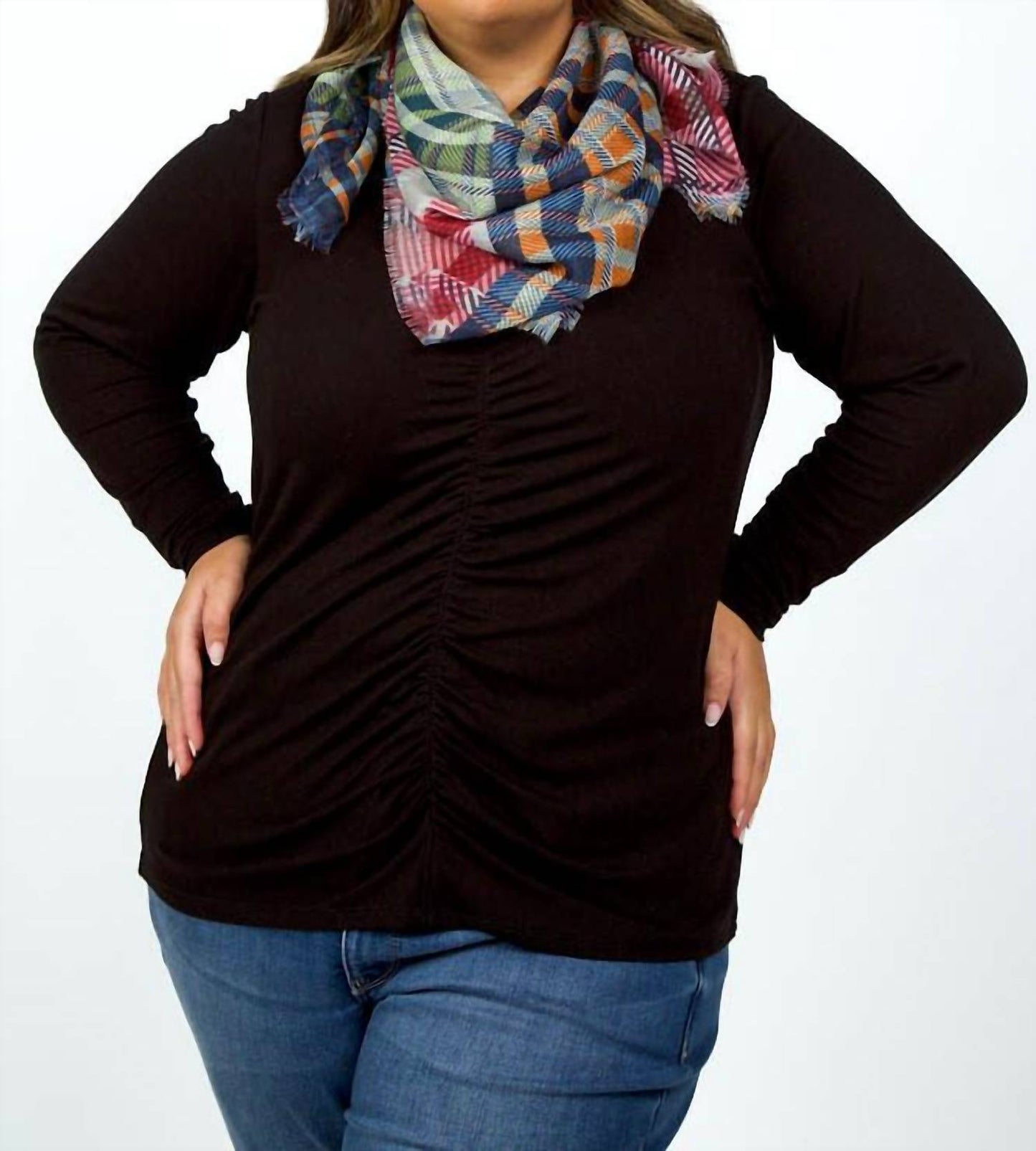 Echo - Patched Plaid Wrap