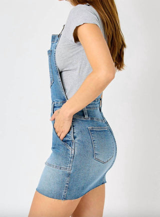 Judy Blue - Raw Hem Overall Skirt