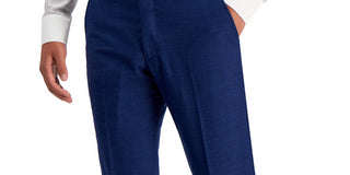 A|X Armani Exchange Men's Slim Fit Wool Suit Separate Pants Blue