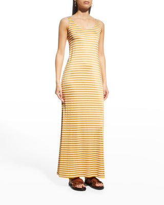 Cina Women's LEISURE Maxi Dress Size SM Color Ocra