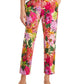 Weekend Max Mara Women's Darling Floral Print Pants Pink Size 2