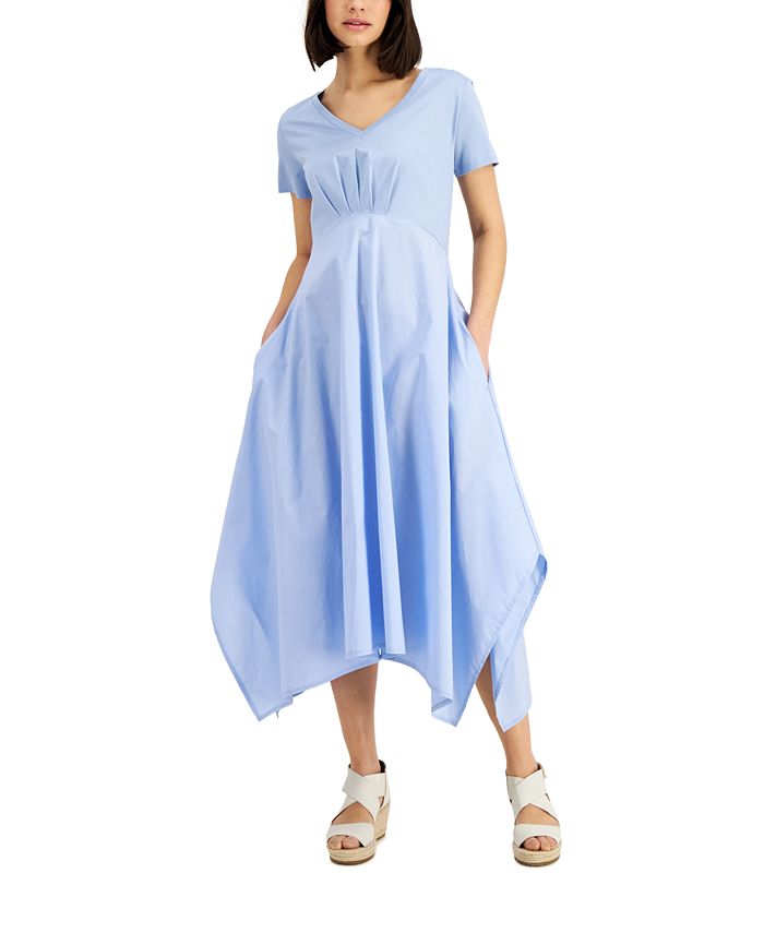 Weekend Max Mara Women's Martina Midi Dress Blue Size X-Large