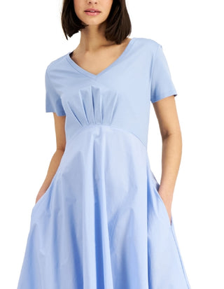 Weekend Max Mara Women's Martina Midi Dress Blue Size X-Large