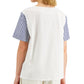 Weekend Max Mara Women's Zufolo Striped Top Blue Size Small