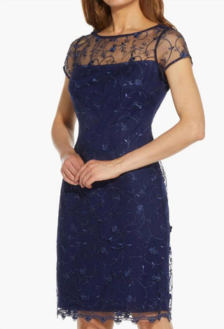 Adrianna Papell - Embroidered Sheath Dress