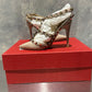 Valentino Garavani Women's Rockstud T-Strap Pointed Toe Pump Pink Size 5