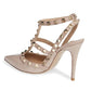 Valentino Garavani Women's Rockstud T Strap Pointed Toe Pump Pink Size 11