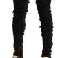 Drkshdw Rick Owens Men's Tyrone Shredded Skinny Fit Jeans Black Size 34