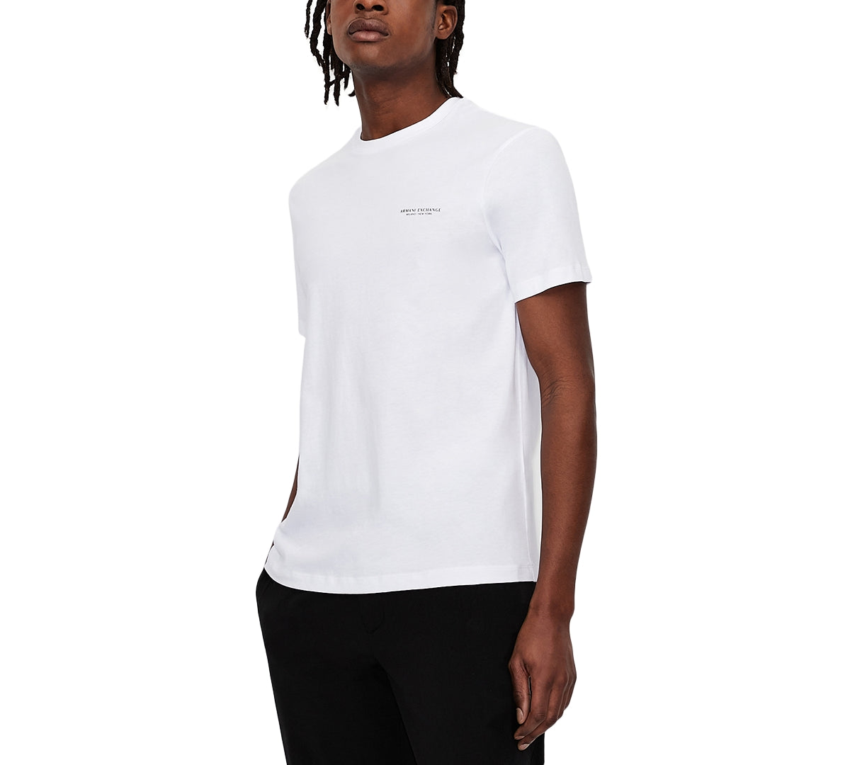 Armani Exchange Men's Milano New York Logo T-Shirt White Size Large