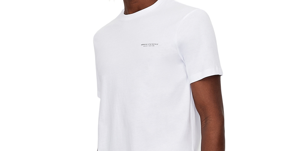 Armani Exchange Men's Milano New York Logo T-Shirt White Size Large