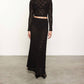 Enza Costa - PUCKERED LACE LONG SLEEVES CROPPED MOCKNECK