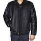 Nike Men's Retro Leather Jacket Black Size Medium