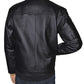 Nike Men's Retro Leather Jacket Black Size Medium