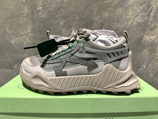 Off-White Men's Odsy 1000 Low Top Sneakers Gray Size 11