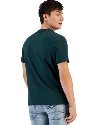 A|X Armani Exchange Men's Bar Logo Crewneck Short Sleeve T-Shirt Green Size Medium