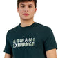 A|X Armani Exchange Men's Bar Logo Crewneck Short Sleeve T-Shirt Green Size Medium