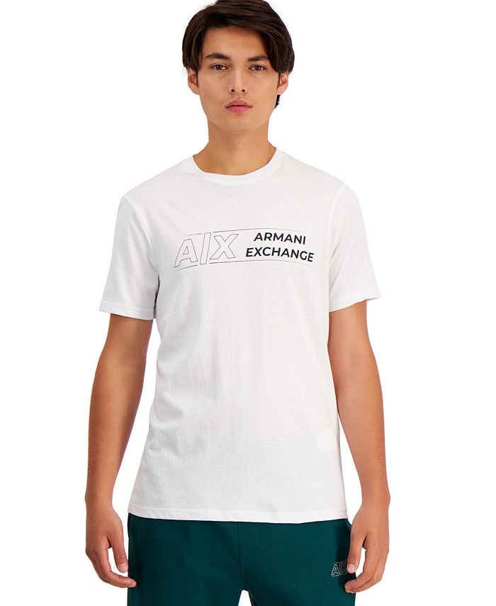 A|X Armani Exchange Men's Classic Logo T-Shirt White Size Small