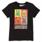 Kids' Moschino Multicolor Bear Graphic Tee in Black, Size 12Y