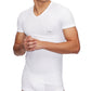 AX Armani Exchange Men's Two Pack Stretch Cotton Fitted V Neck T-Shirt White Size Small