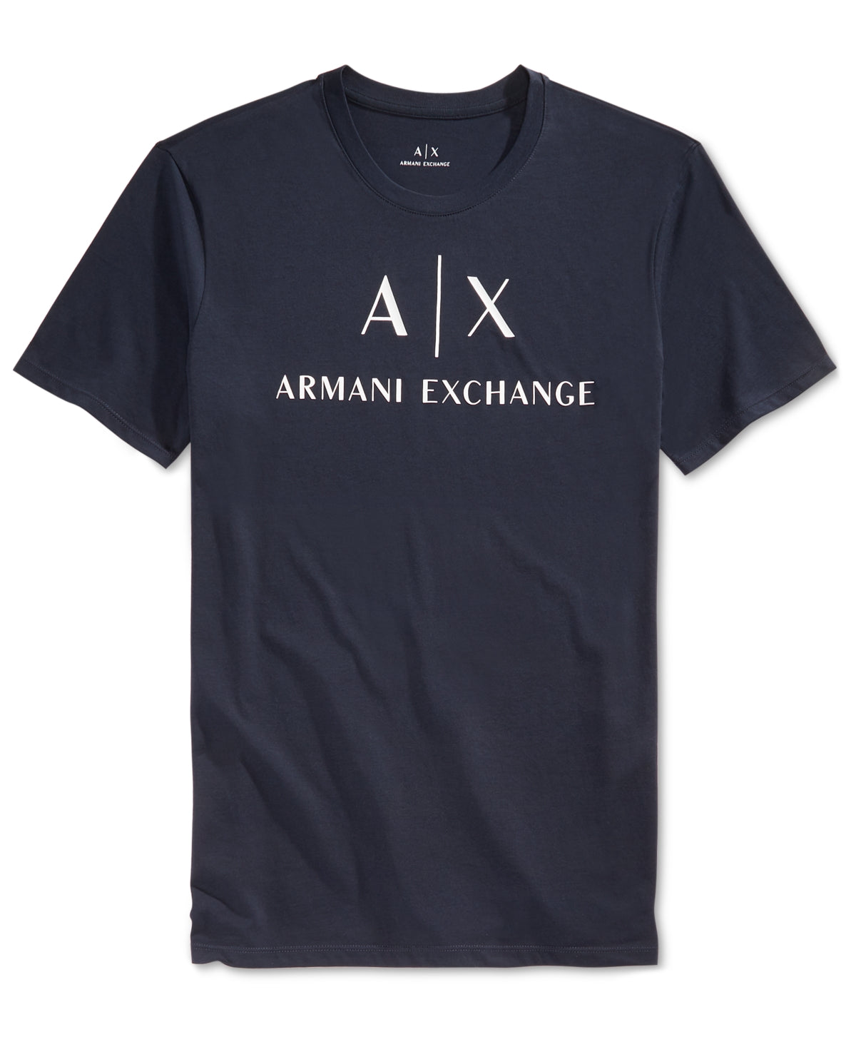 A|X Armani Exchange Men's Graphic Print Logo T-Shirt Blue Size Large