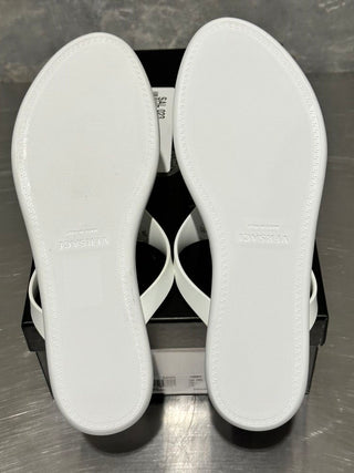 Versace Women's Medusa Head Motif Flip-Flops White Size 8.5